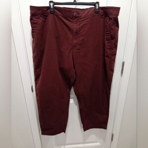 Old Navy Plus Size XXL Burgundy Pants 26.5" Inseam